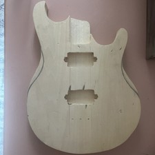 Unfinished Electric Guitar Wood Body DIY Replacement USA Two Pickups Very Nice
