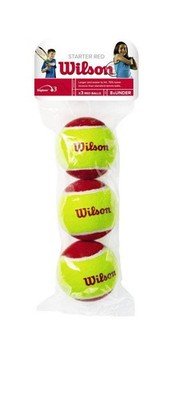 Wilson Tennisbälle Starter Red Ball 3er Rot Gelb Anfänger