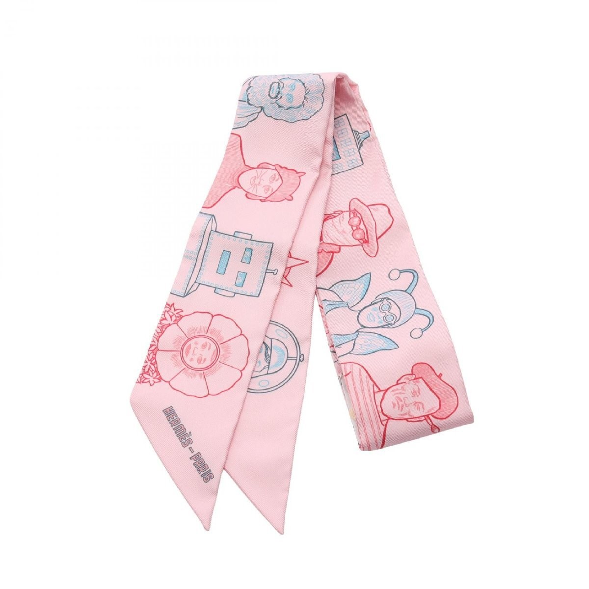 Hermes Twilly Silk Scarf 40570 in Luxurious Print Design