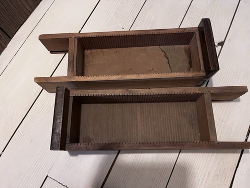 2 Vintage Library Catalog Card Drawers