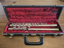 Vintage Bundy Made By Selmer Closed Hole C Flute With Case For Parts Repair