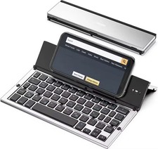 Bluetooth Folding Keyboard Portable Wireless Foldable Keyboard for iOS Android T