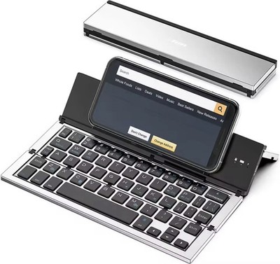 Bluetooth Folding Keyboard Portable Wireless Foldable Keyboard for iOS Android T