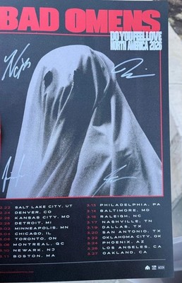 SALE! Bad Omens Do You Feel Love North American Tour 2026 Poster