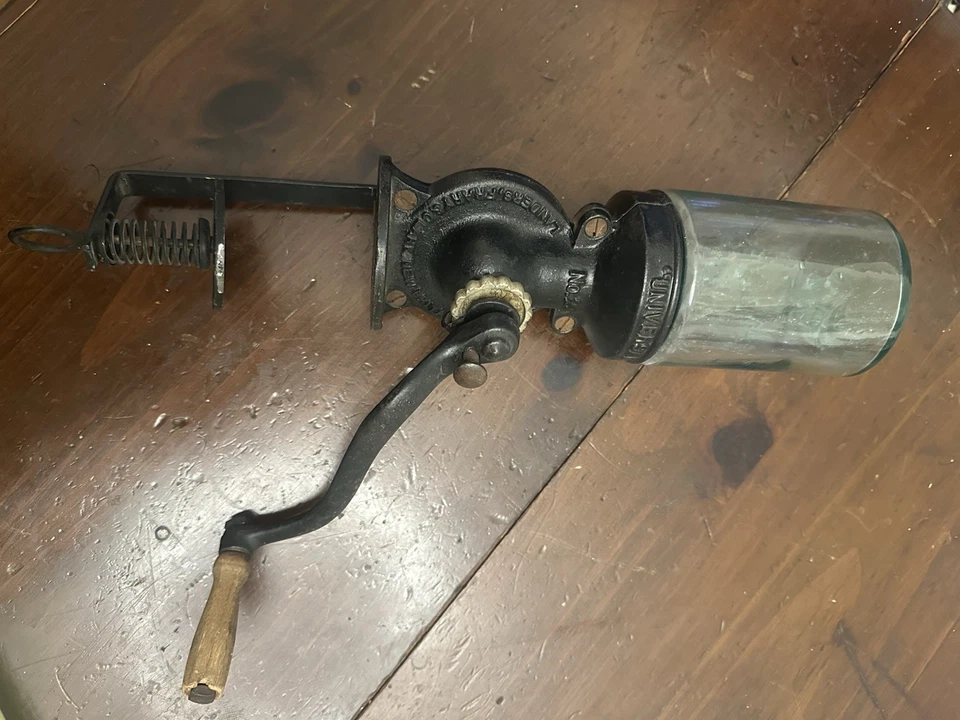 Molinillo de café Frary and Clark Universal #24 manual de colección hecho en EE. UU. leer Foto 3 de 4