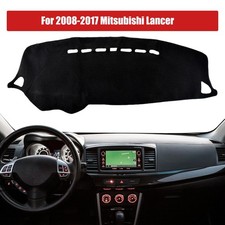 Black Dashmat Dashboard Cover Pad For Mitsubishi Lancer 2008 2009 2010 2011-2017