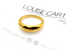 Louise Carter Leilani Dome Ring sz 6 - 14k Gold PVD