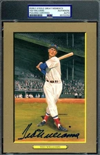 Ted Williams PSA DNA Signed Perez Steele Great Moments Postcard Autograph