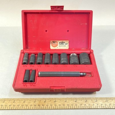 Mac Tools Gasket Cutter Set 11 Pc 1/4''-1'' #GC950 w/ Case USA