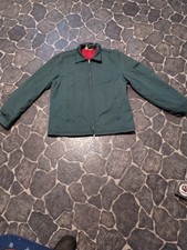 Big Ben by Wrangler men's greenl zip jacket red quilted lining Size M VINTAGE