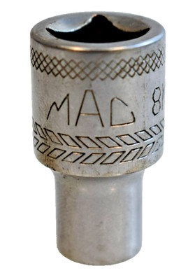 Mac Tools X8SMMR 8mm Metric Shallow Spline Socket 3/8'' Drive Chrome