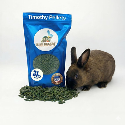 Timothy Hay Pellets for Small Pets, Natural Timothy Pellets for Daily Feeding, R