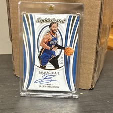 Panini 2023-24 Immaculate Sophisticated Signatures Brunson Auto /99