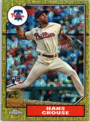 2022 Topps #T87C2-97 Hans Crouse 1987 Topps Chrome Mojo Phillies