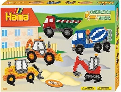 Malte Haaning Plastic A/S Hama  Bügelperlen Midi - Geschenkpackung Baufahrzeuge 