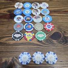 Welcome Las Vegas Casino Chips. Plus Other CASINO CHIPS..