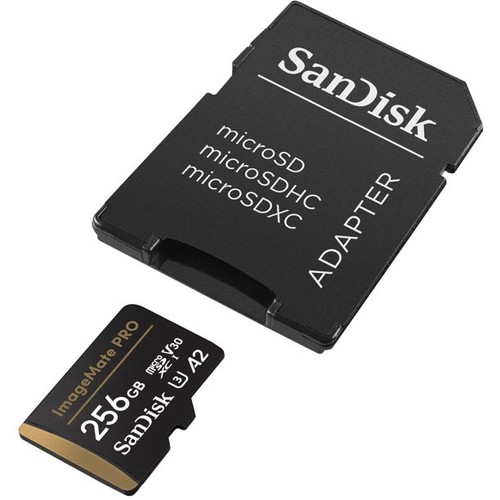 SanDisk SDSQXBD-256G-AW6KA 256GB ImageMate PRO microSDXC UHS-1 Speicherkarte - Bild 2 von 3