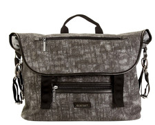 Kalencom Diaper Bag London Stormy Night Gray Baby Travel Toy Sleep NEW NWT