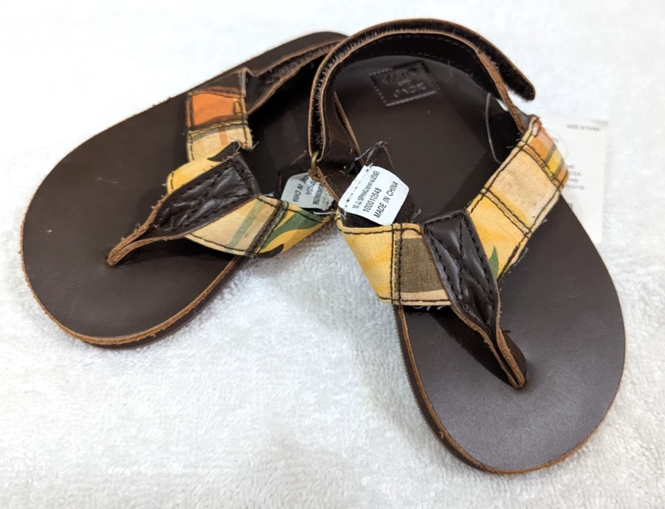 NUEVO CON ETIQUETAS Janie & Jack Gymboree talla 7 sandalias a cuadros bebé niño niña 0006 Foto 4 de 4