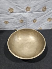 Hand Hammered Solid Brass Singing Bowl 7.125" Sound Healing Meditation