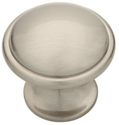 #ad 5 Pack 1 3 4 inch Oversized Wide Base Knob Satin Nickel $11.85