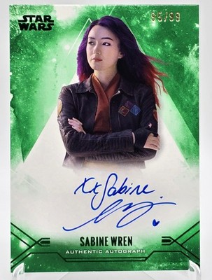 2025 Star Wars Smugglers Outpost Sabine Wren Natasha Liu Bordizzo Auto Green /99