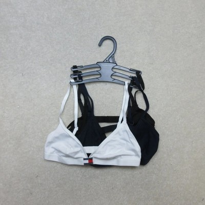 Tommy Hilfiger Damen Triangel BH SCHWARZ WEISS 3er Pack Gr. S verstellbare Träger