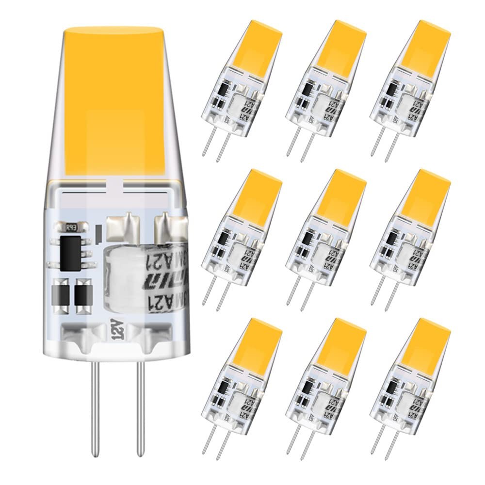Ampoule LED G4 3W 3000K blanc chaud pour l'éclairage de salon et de cuisine en lot de 10