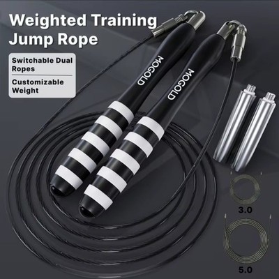 3M Boxer Springseil mit Gewicht - Weighted Jump Rope Fitness & Ausdauer