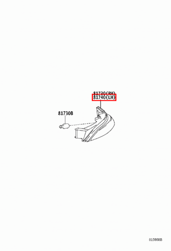 Genuine Toyota Camry AVV50 LH Side Mirror Repeater Turn Signal Lamp - Picture 5 of 5