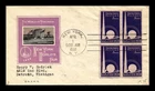 NEW YORK WORLDS FAIR FDC SCOTT 853 BLOCK OF 4 IOOR CACHET US COVER