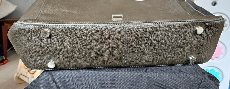 Dunhill Men’s Black Leather Laptop Bag Saffiano Leather image 5