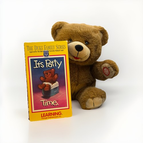 It's Potty Time Musical Teddy Bear Duke Family VHS Tape Vintage RARE 90’s