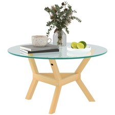 Couchtisch aus Hartglas, Wohnzimmertisch refurbished