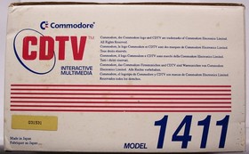 CCOMMODORE AMIGA CDTV CD-1411 FLOPPY DISK DRIVE ORIGINAL BLACK BOXED LV4 91222