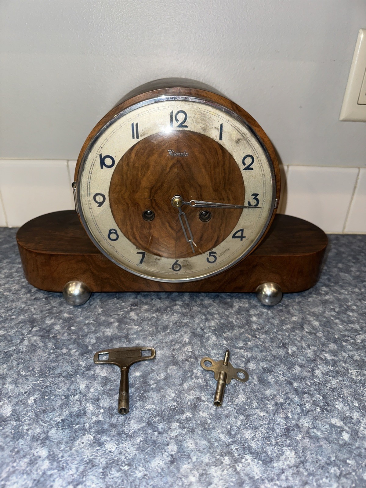 Vintage Kienzle Mantel Clock Chime 