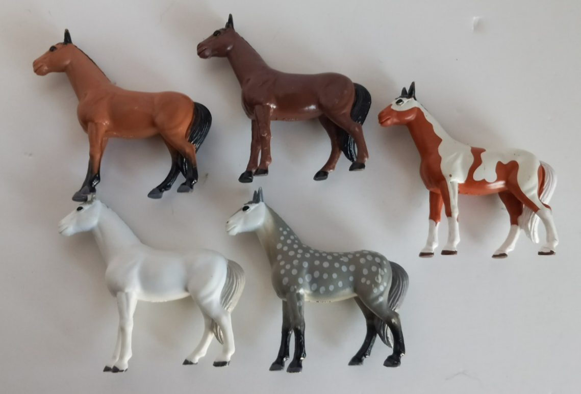 Melissa & Doug Show Horses For The Wooden Take Along Stable Horses ONLY Lot of 5