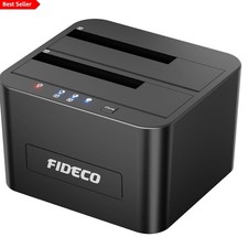 Portable USB 3.0 Hard Drive Docking Station - 24TB Capacity with Cloning Feature