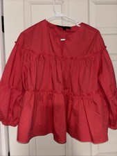 Marc New York Andrew Marc  Top 3/4  Sleeve Coral Pink  Small