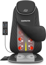 Snailax Shiatsu Back Massager with Heat, Upgraded Electric Deep Tissue Kneading