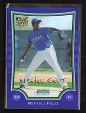 2009 Bowman Draft Picks #BDP17 Neftali Feliz Chrome Purple Refractors (Z)