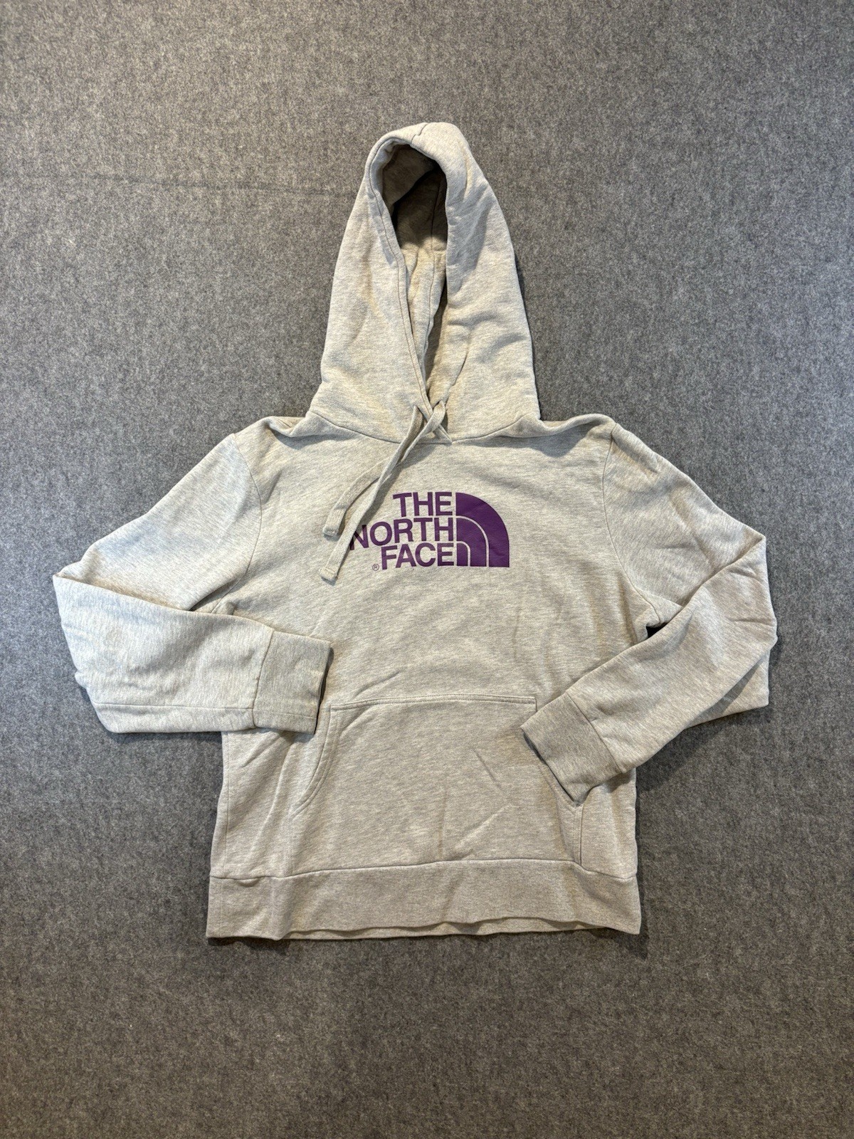 The North Face Purple Logo Women’s Size Large Pullover Hoodie Sweatshirt