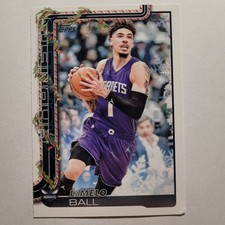 2025-26 Topps Holiday #H53 LaMelo Ball Charlotte Hornets  Fresh Pull Bad Corner