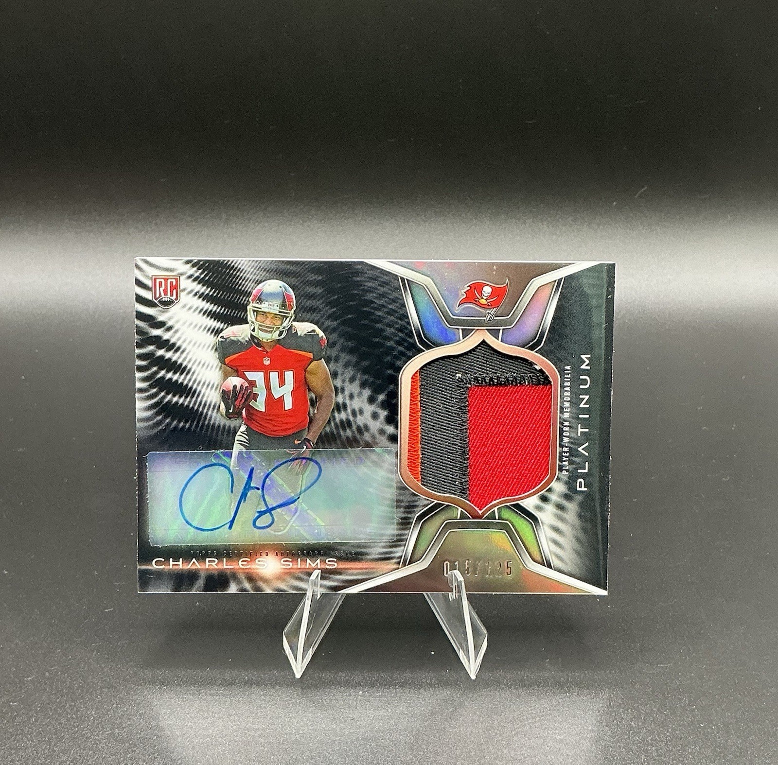 Charles Sims #ARP-CS 2014 Topps Platinum Football Rookie Patch Autographs