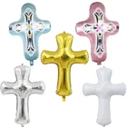 30" Cross Foil Balloon First Communion Decoration Religious Christening Baptism