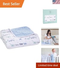 100 Cotton Muslin Baby Blanket Crib Bedding for Newborn Baby and Toddler, Nu...