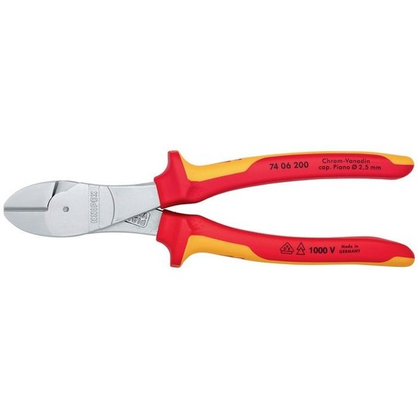 Kraftseitenschneider L.200Mm Vde Form 0 Mehrkomp.-HüLlen Knipex-image