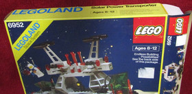 Vintage LEGO Space 6952 Solar Power Transporter With Instructions/Box Incomplete