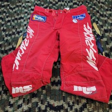 Ms Racing Malcolm Smith Gore-tex Red Enduro Motocross Racing Pants - Size 32 Ms Racing Malcolm Smith Gore-tex Red Enduro Motocross Racing Pants - Size 32