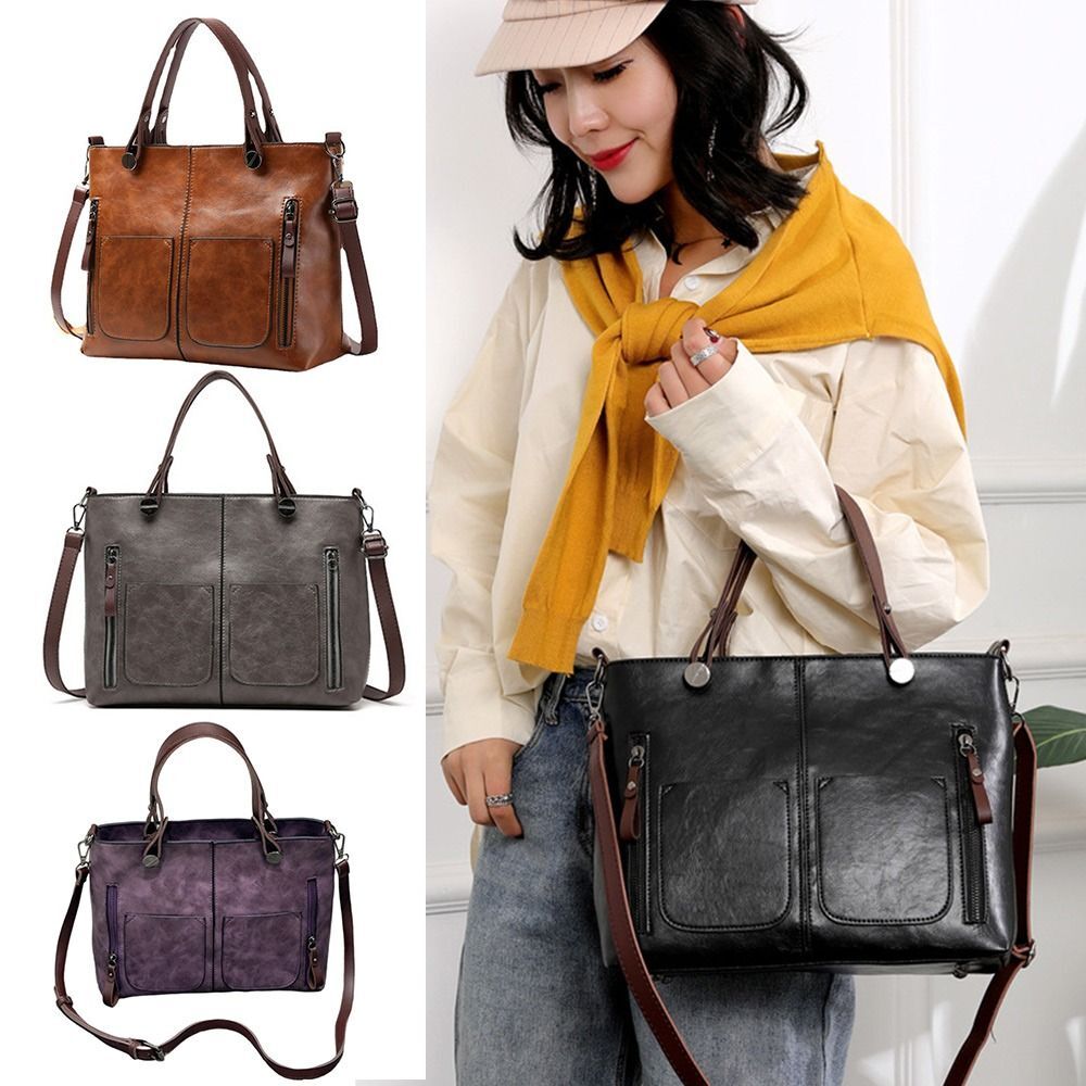 Large Capacity Shoulder Bag Multi-Pocket Handbag Multifunction Tote Bag Women